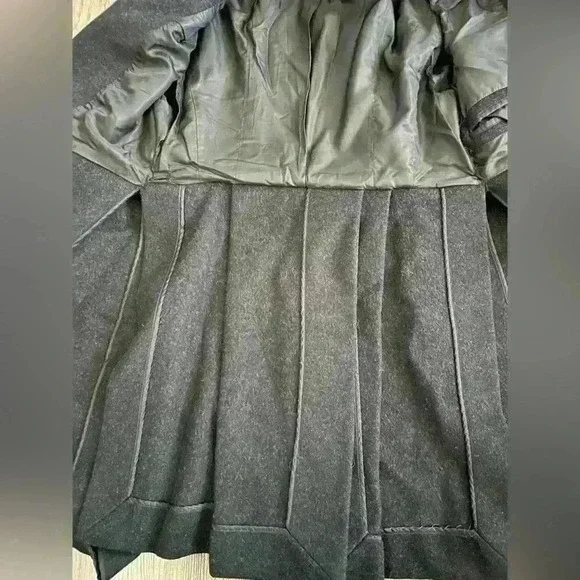 Co $1295 Wool Charcoal Gray Italian Coat Jacket Blazer Fall Luxury‎ City - Picture 4 of 15